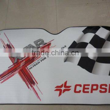 Universal Customized car front sunshade/PE foam/PE bubble of colorful printing logo