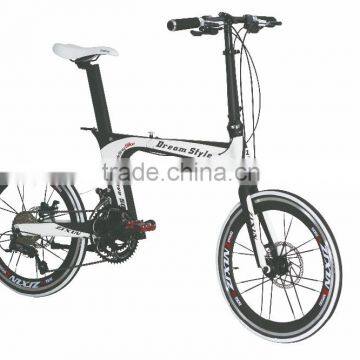 20" 22" aluminum alloy frame folding bike foldable bicycle with our patent