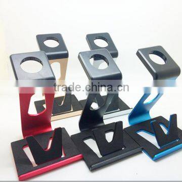 2015 hot selling for watch charging stand, for watch stand aluminum, 2 in 1 stand holder