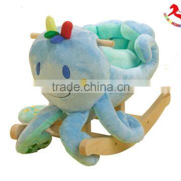 customized colorful octopus stuffed animal chair for children with music