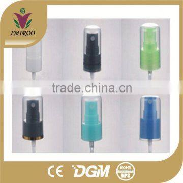 Hot sale plastic 18mm fine mist spray pump with overcap