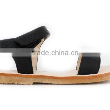 Choozii 2016 Fashion Open Toe Girls Leather Sandals With Flat Design photo-3