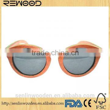 New collection eyewear High quality wooden skateboard sunglasses recycled skateboard wood sunglasses