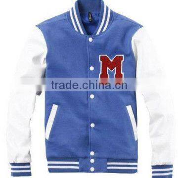 white & blue autumn children baseball jackets