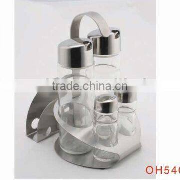 stainless steel salt and pepper shaker set