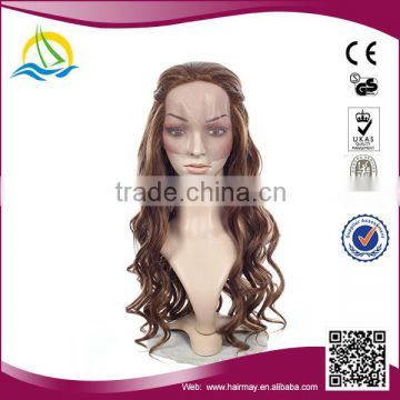 2014 New arrival High Temperature Fiber peruvian front lace wigs