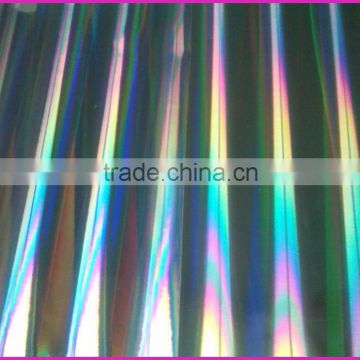 The BOPP pillar of light pattern holographic lamination film of manufacturer in china