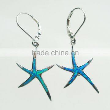 925 silver jewery Opal earrings fancy design hanging earrings for women