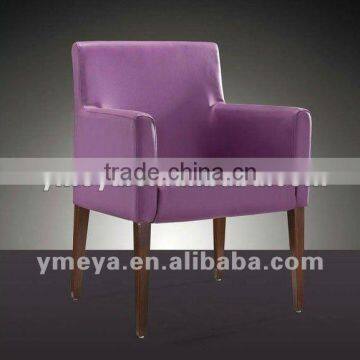 Aluminum imitated wood chair with arm (YM8038-1)