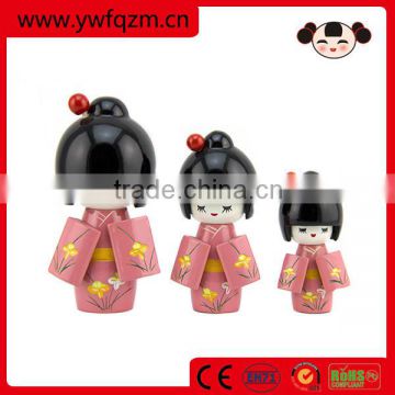 best selling wood crafts 2012 wooden japanese doll for wedding gifts