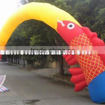 Inflatable Fish Arch/ Air Blown Fish Archway for Event Decoration