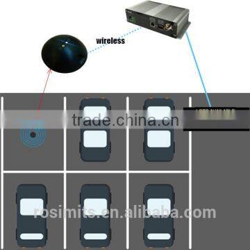 Wireless smart parking lot sensor parking space occupation status indicator for parking management system