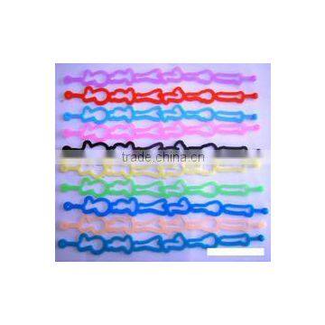 2014 Hotsale Hollow out the silicone bracelet