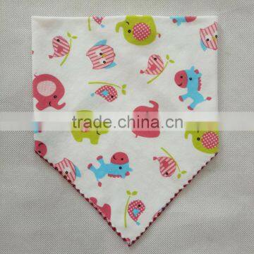 New design cute fashion baby bandana bibs scarf with embroidery border