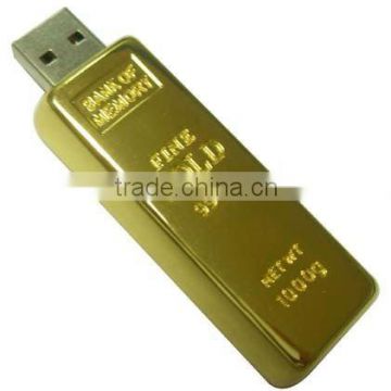 4GB Novelty Stunning Gold Bar USB Flash Pen Drive Memory Stick,android wifi usb stick