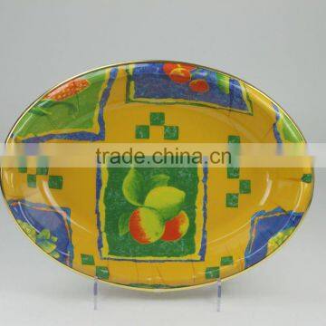 plastic oval and candy tray