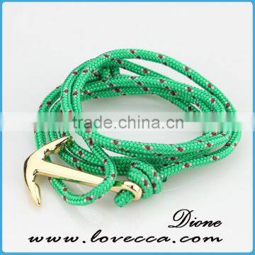 Hot Fashion Anchor or Fish Hook Bracelet Cotton Rope Mens Anchor Bracelet Wholesale Fashion Jewelry-usa0.6 photo-6