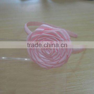 popular ribbon hairband with a beautiful flower