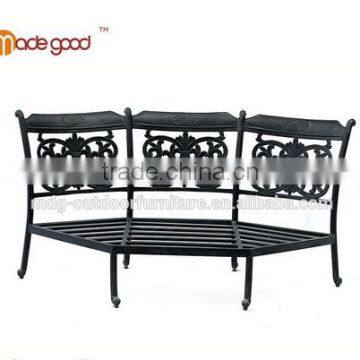 aluminum furniture outdoor dining chair big round corner chair