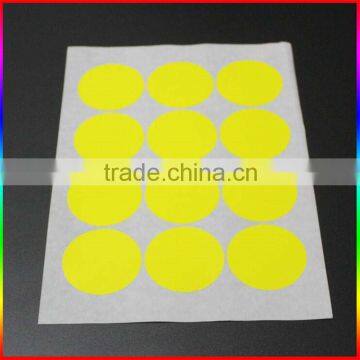 Red Self Adhesive Fluorescent Sticker in Round photo-2