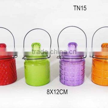 TN15 candle in mini glass jar