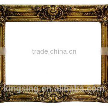 beautiful golden resin frame for pictures vivid and beautiful