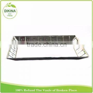 Monogrammed Ring Dish Hexagon Silver Gold White Gift Jewelry Display Organiser Stained Geometric Brass Glass Metal Food Tray photo-6