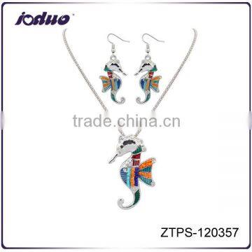 Fashion New Hippocampus Jewelry Necklace And Earring Sets