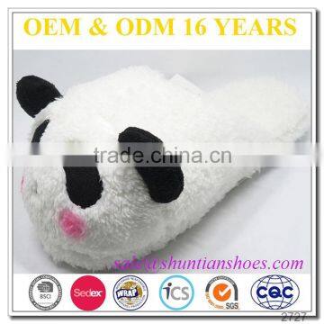 OEM Wholesale cheap fuzzy stuffed animal slipper, plush slipper