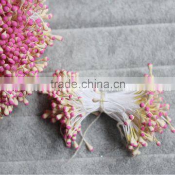 6.5CM long double mixed color tips side round artificial flower stamen sugar craft cake around floral Pistils