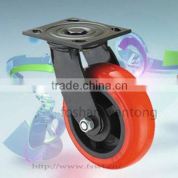 Black Bracket Double Bearing 100mm Hardware Swivel Caster Wheel