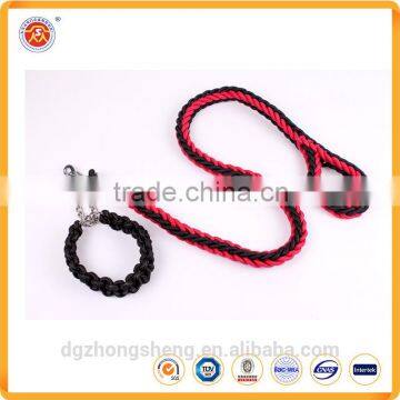 Wholesale New Design Customized Nylon Elastic Pet Collar And Leash For Dogs