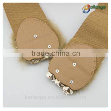 2015 Elastic Leather New Fancy Wide Fashion Women Belt photo-4