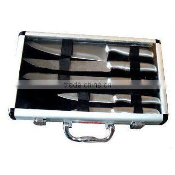 stinless steel kitchen knives with case