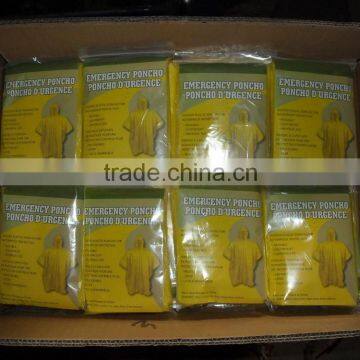 Yellow Color LDPE Poncho