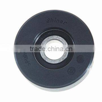 Escalator Step Roller 70mm, 70x25mm, bearing 6204, 70x25x6204, Black