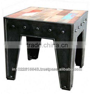 BEDSIDE TABLE, INDUSTRIAL BEDSIDE TABLE, BEDSIDE STOOL