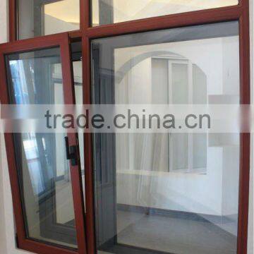 Latest window designs aluminum tilt and turn window