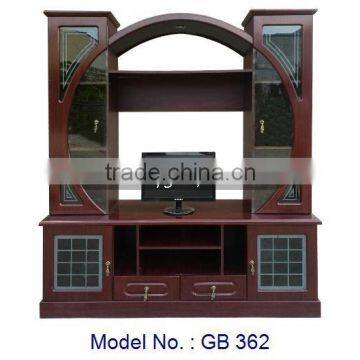 New Models LCD TV Hall Cabinet Unit Gorgeous MDF Furniture With Showcase Design