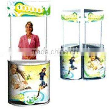 semicircle promotional stand