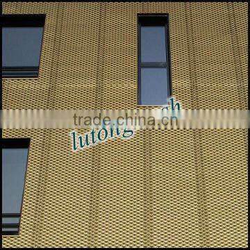 Anping lutong mesh copper decorative plates for facade decoration