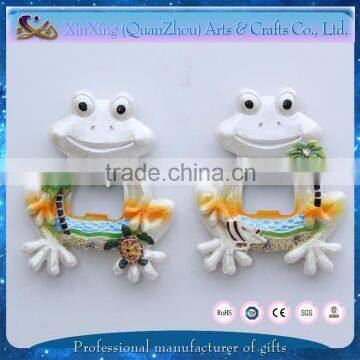 Custom Cute Frog Shape Gift Funny Bottle Opener Magnets photo-3