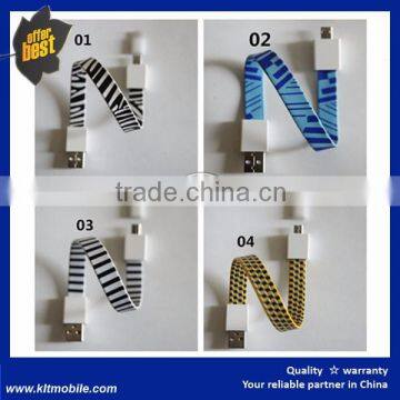 USB Cable Bracelet Cell Phone Wrist Band Charger Portable USB Charging Data Sync Cable photo-3