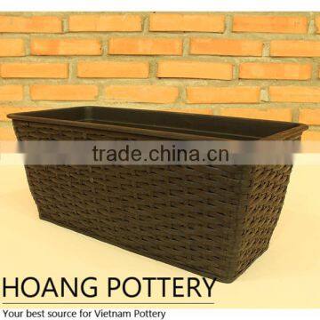 Garden Furniture Rattan Long Flower Planter