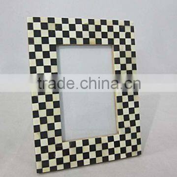 design photo frame handmade design photo frame picture frame black & white chess design