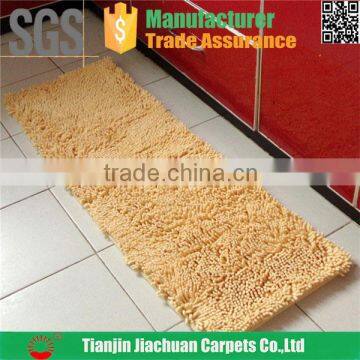 plain colour kitchen microfiber chenille carpet