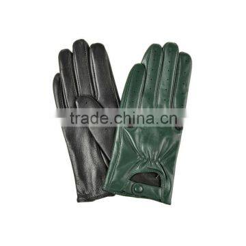 Fashion lady driving sheepskin leather gloves