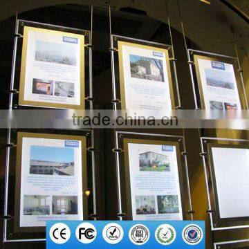 Cable Led Light Box A3 Real Estate Logo Display Window Advertising Illuminated Signboards photo-4