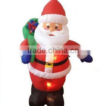 Hola light inflatable christmas santa claus/inflatable santa claus