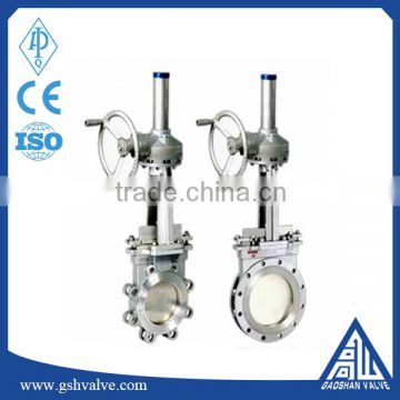 stainless steel 304 belvel gear knife gate valve